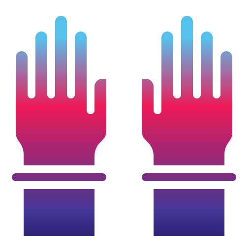 Резиновые перчатки Generic Flat Gradient иконка