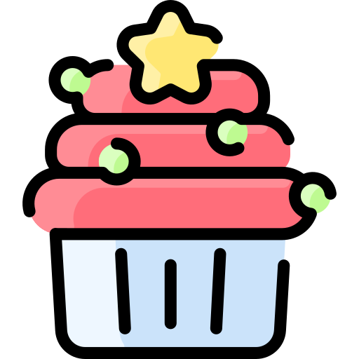 Cupcake Vitaliy Gorbachev Lineal Color icon