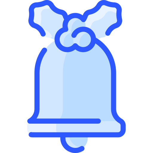 Christmas bell Vitaliy Gorbachev Blue icon