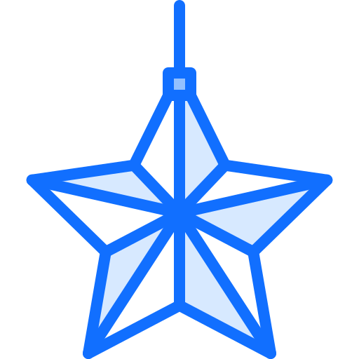 estrella de navidad Coloring Blue icono