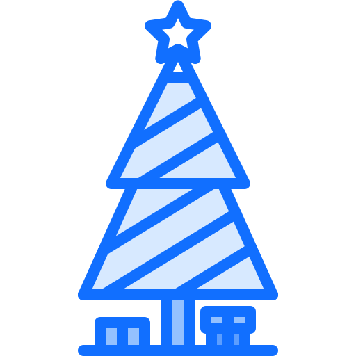 クリスマスツリー Coloring Blue icon