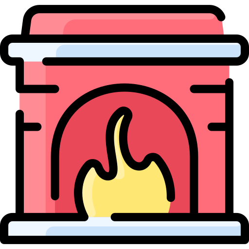 Fireplace Vitaliy Gorbachev Lineal Color icon