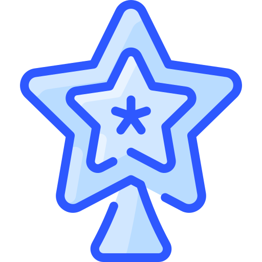 estrella de navidad Vitaliy Gorbachev Blue icono