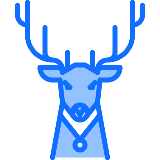 ciervo Coloring Blue icono