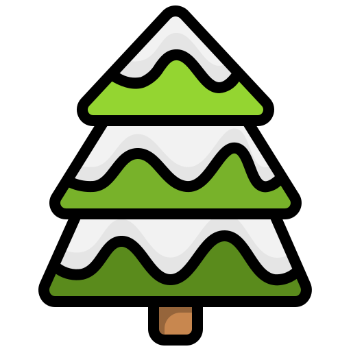 Christmas tree Surang Lineal Color icon