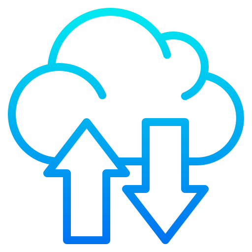 cloud-server srip Gradient icon