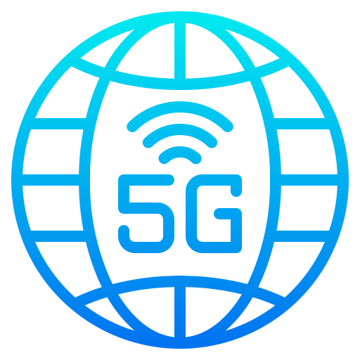 Global connection srip Gradient icon