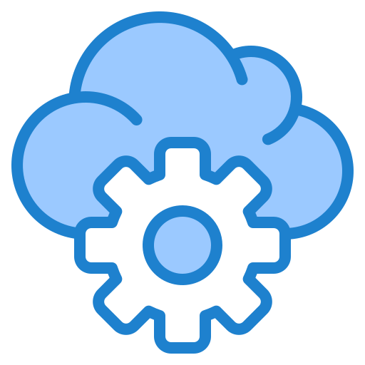 server cloud srip Blue icona