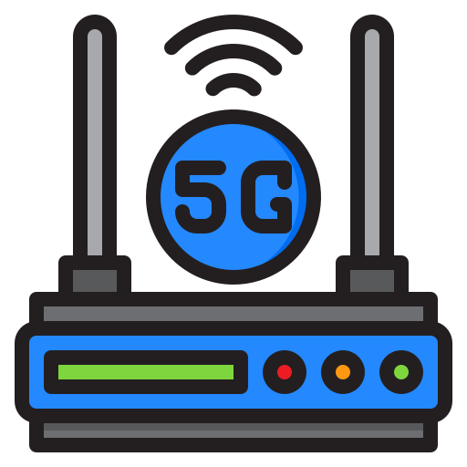 5g srip Lineal Color Ícone