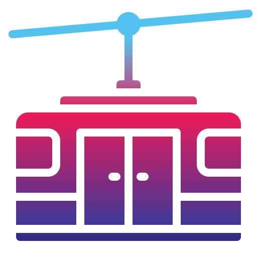 Cable car cabin Generic Flat Gradient icon