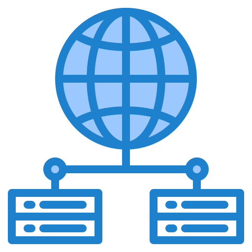 ネットワークサーバー srip Blue icon