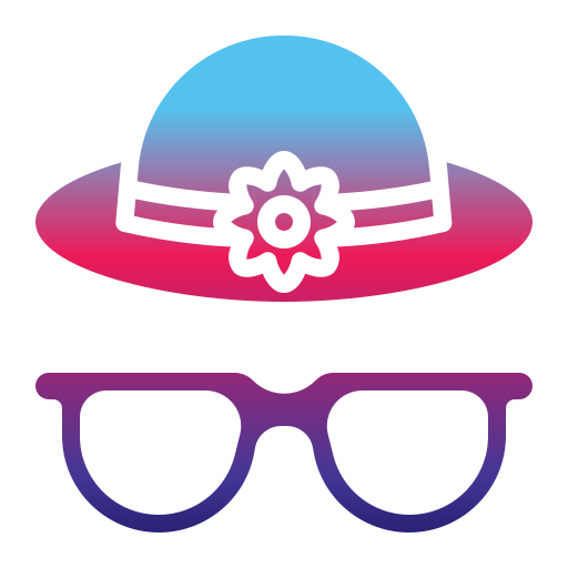 Hat and glasses Generic Flat Gradient icon