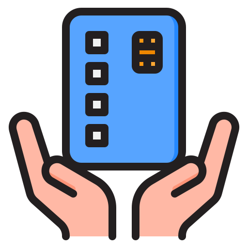 Credit card srip Lineal Color icon