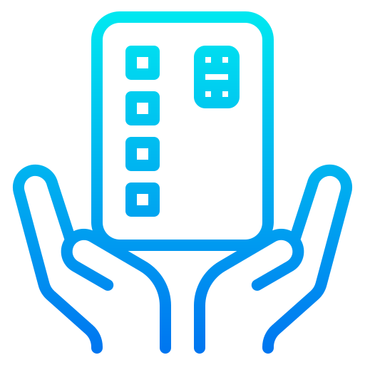 kreditkarte srip Gradient icon
