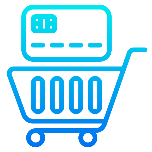online einkaufen srip Gradient icon