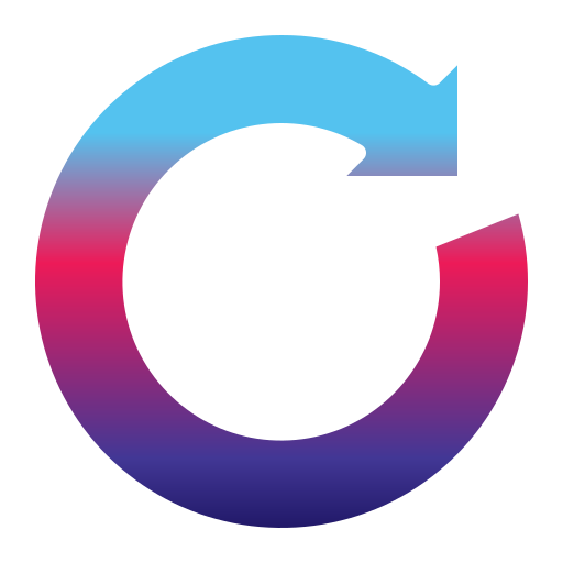 flecha circular Generic Flat Gradient icono