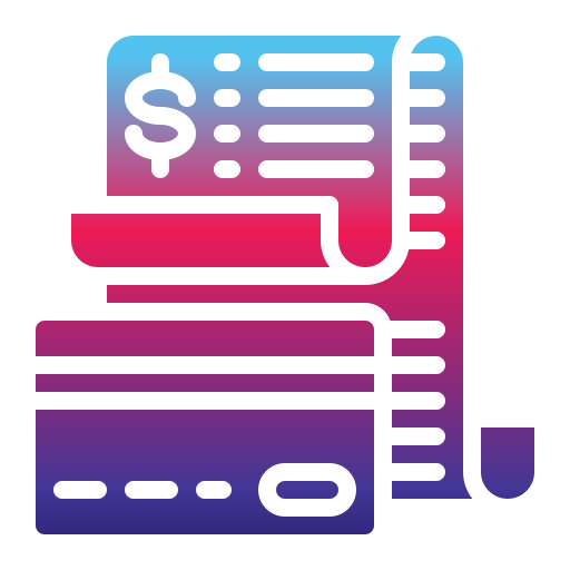 Receipt Generic Flat Gradient icon