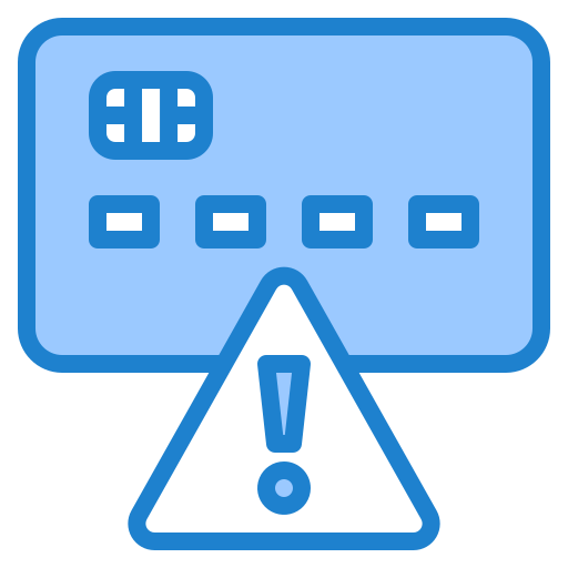 신용 카드 srip Blue icon