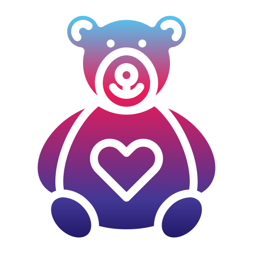 Bear toy Generic Flat Gradient icon