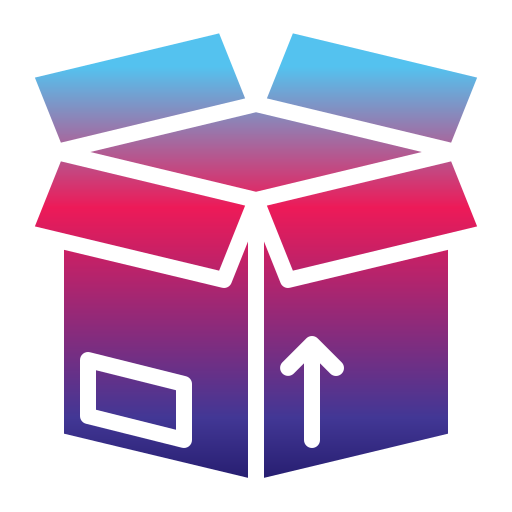 pudełko dostawcze Generic Flat Gradient ikona