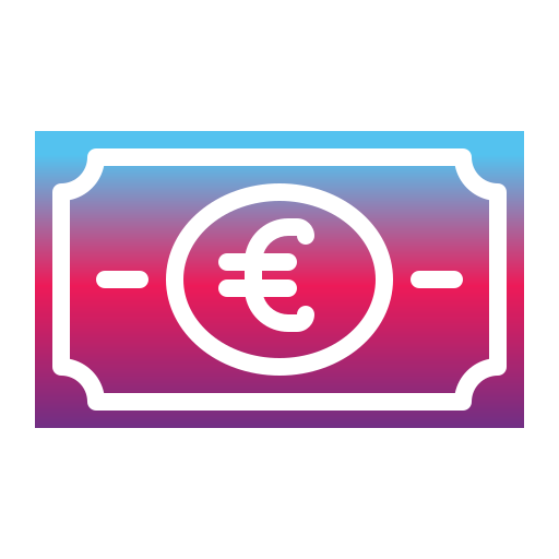 soldi dell'euro Generic Flat Gradient icona