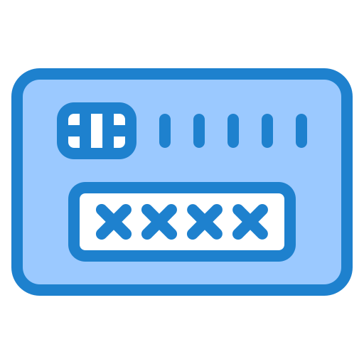 carta di credito srip Blue icona