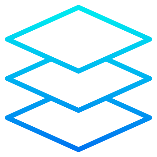 Layer srip Gradient icon