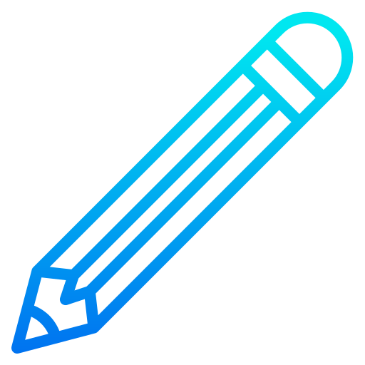 Pencil srip Gradient icon