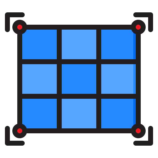 Grid srip Lineal Color icon