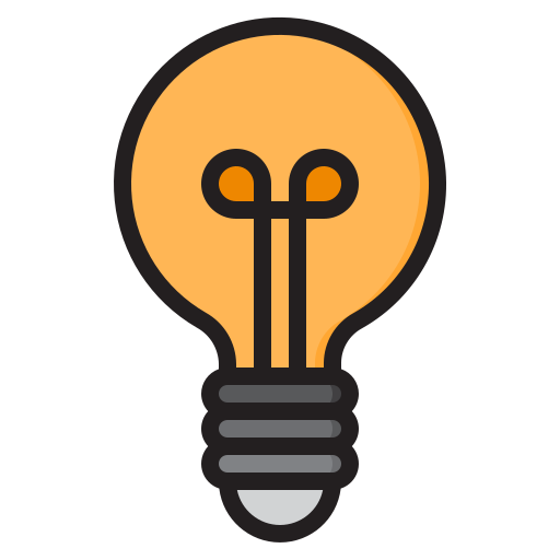 Light bulb srip Lineal Color icon