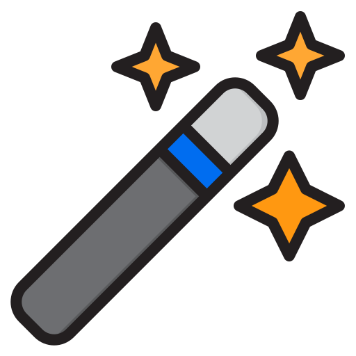 Magic wand srip Lineal Color icon