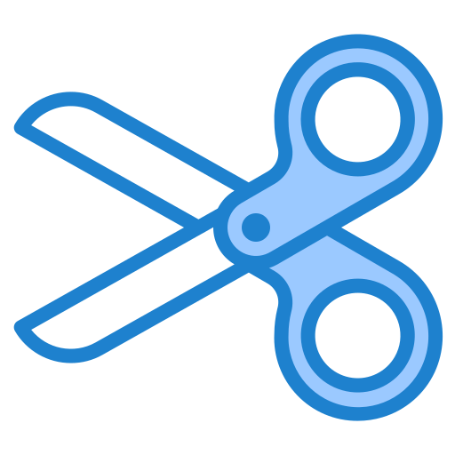 Scissor srip Blue icon