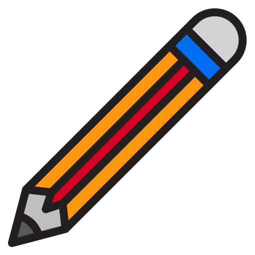 Pencil srip Lineal Color icon