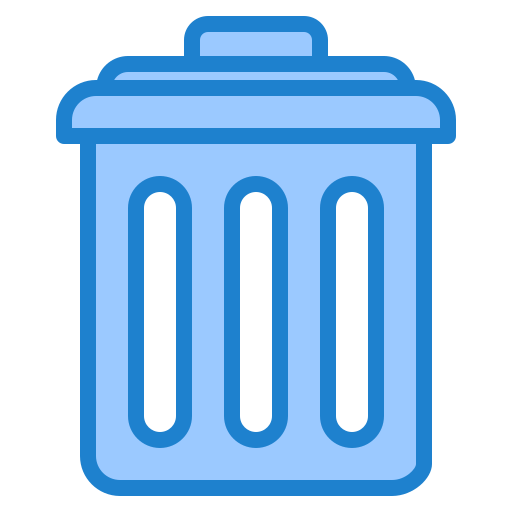 afval srip Blue icoon