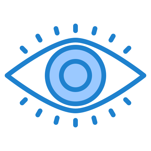 Eye srip Blue icon