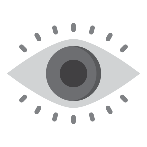 ojo srip Flat icono