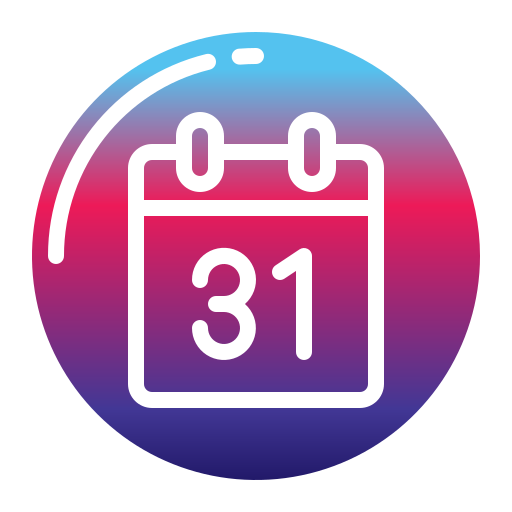 calendario Generic Flat Gradient icono