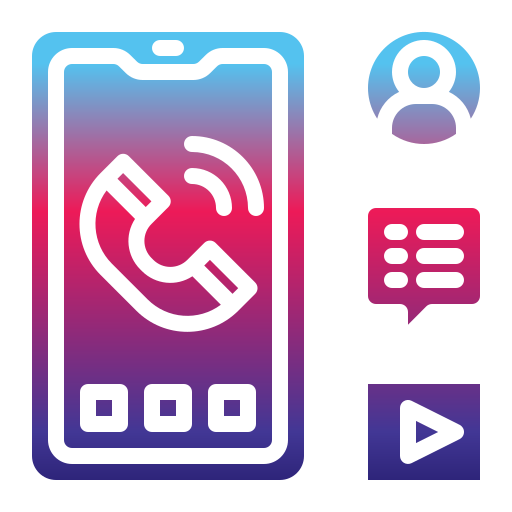 스마트 폰 Generic Flat Gradient icon