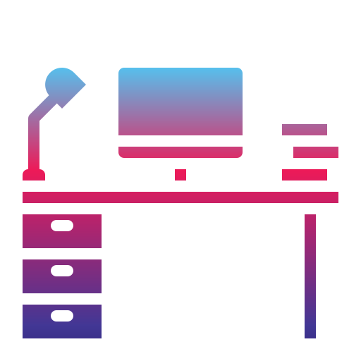 업무용 책상 Generic Flat Gradient icon