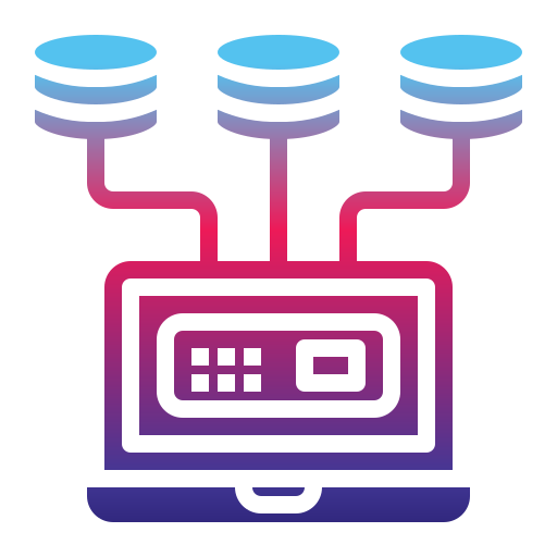 almacenamiento de base de datos Generic Flat Gradient icono