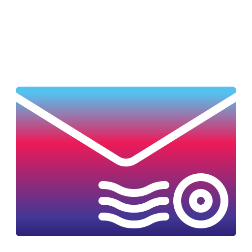 sello de correo Generic Flat Gradient icono