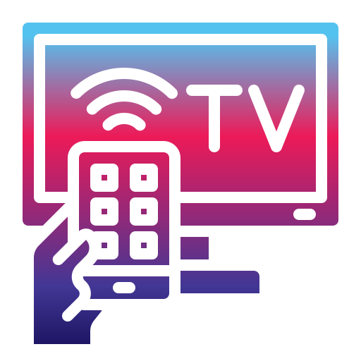 smart tv Generic Flat Gradient ikona