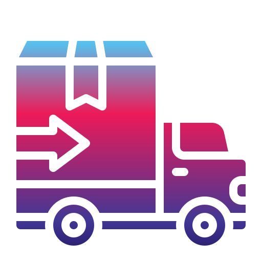 camion de livraison Generic Flat Gradient Icône