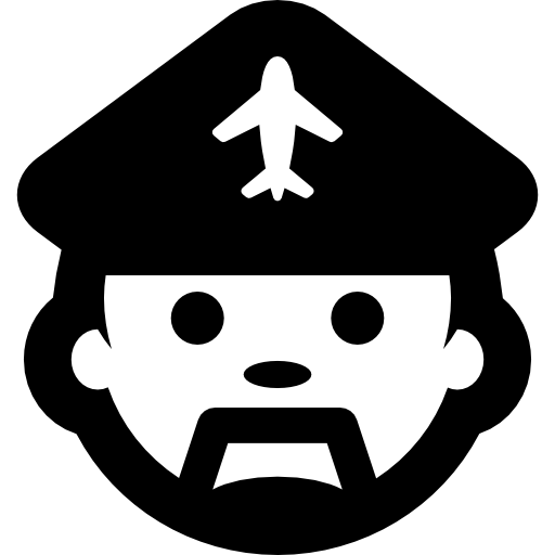 Airplane pilot  icon