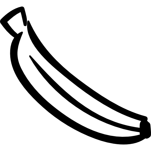 fruta de banano  icono
