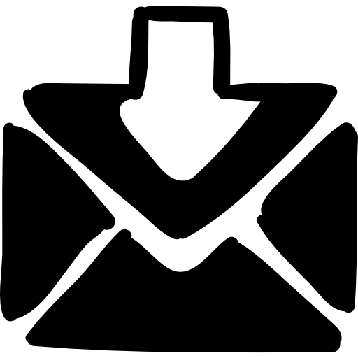 Envelope with down arrow  icon