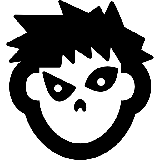 twarz zombie  ikona