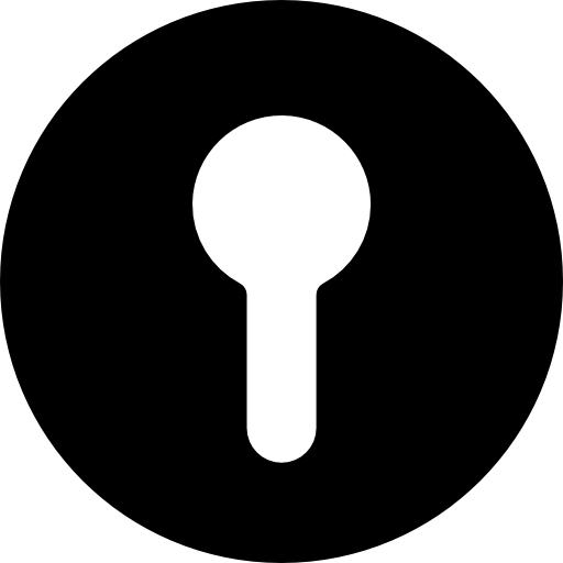 buco della serratura  icona