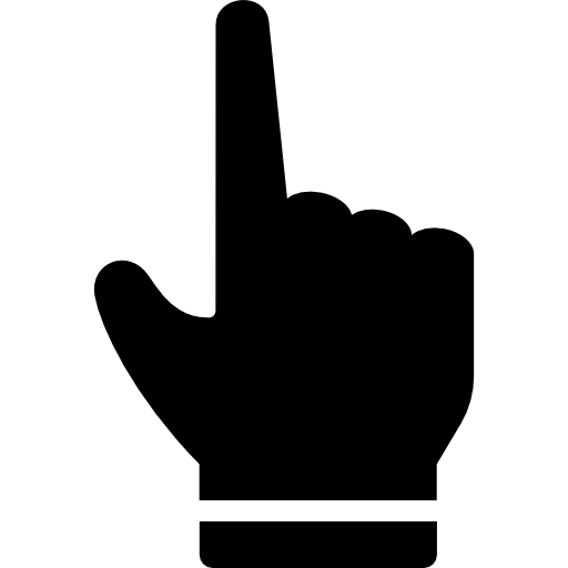 cursor do dedo indicador  Ícone