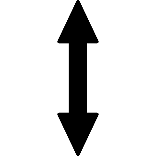 verticale pijlen  icoon